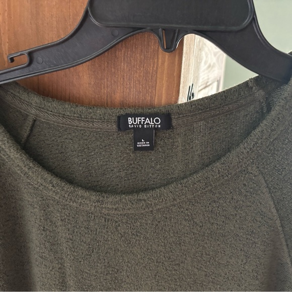 Buffalo David Bitton Sweaters - Buffalo David Bitton Olive Crewneck Sweater